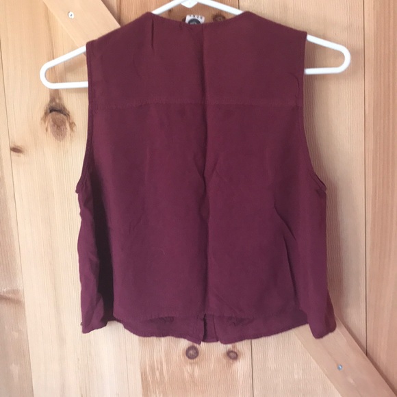 Maroon crop tank - Picture 4 of 4